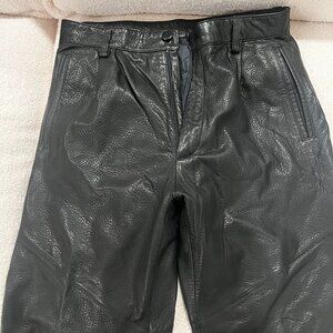 Vintage Black Leather Pants